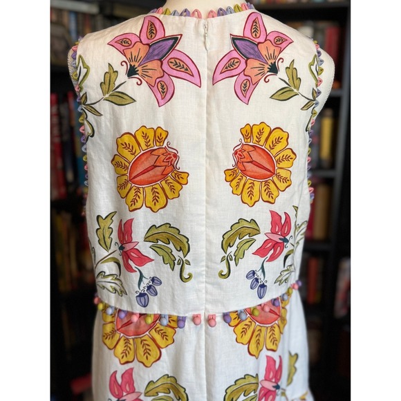 NWT Farm Rio Maxi Dress Sleeveless Tiered V Neck Floral Boho Resort - Picture 4 of 16